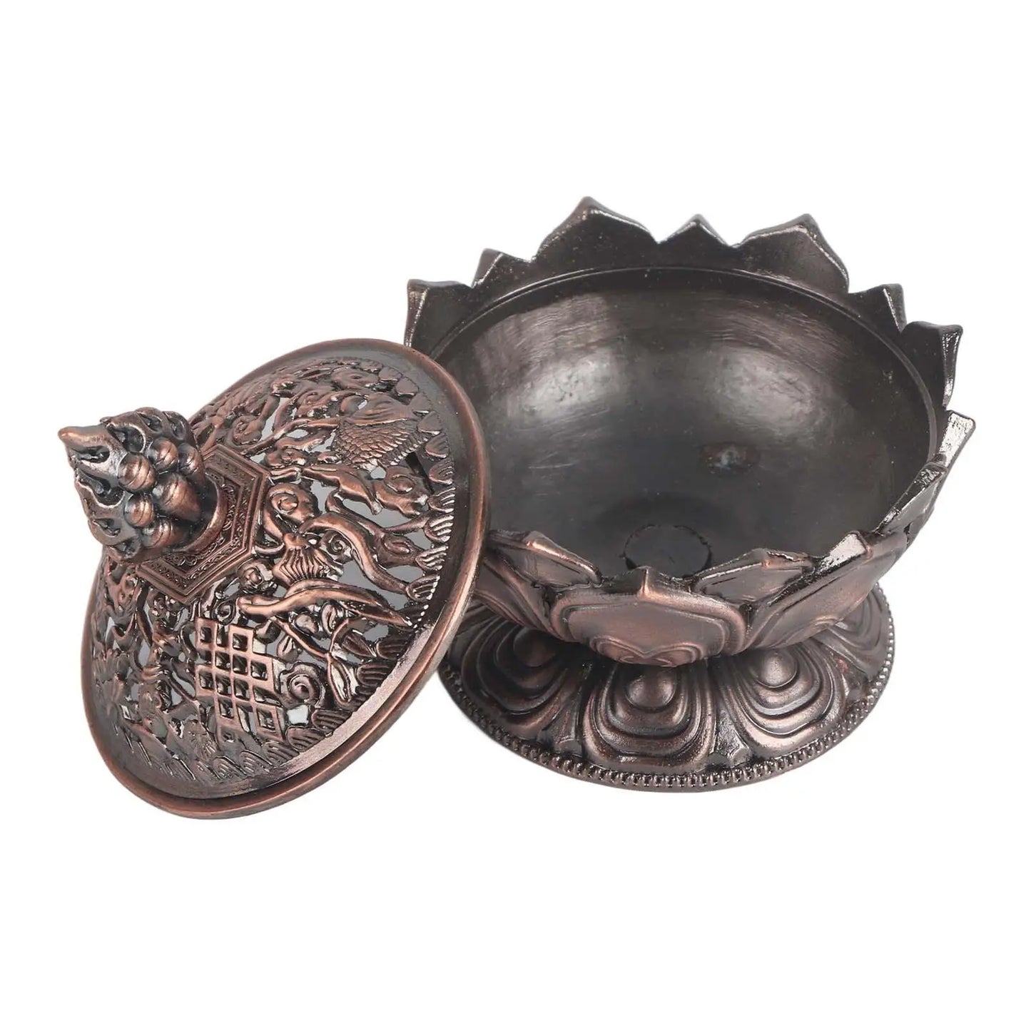 Chinese Zinc Alloy Backflow Incense Holder