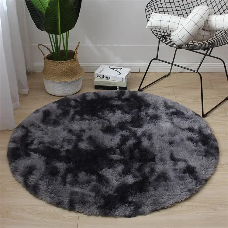 Super Soft Plush Round Rug Mat Fluffy White Carpets For Living Room Home Decor Bedroom Kid Room Decoration Salon Thick Pile Rug