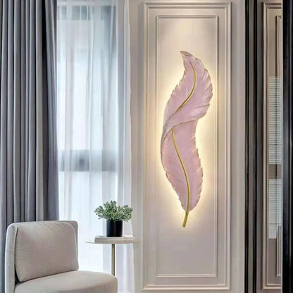 Modern LED Feather Wall Lamps