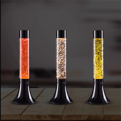 Glitter Lava Lamp, Flash Flow In Liquid Relaxation Night Light, Home Decoration Light, Christmas Gift For Adults And Kids