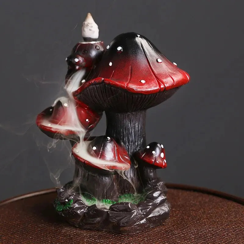 Mushroom Waterfall Backflow Incense Holder