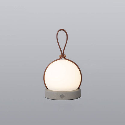 Portable Faux Leather LED Spherical Night Light