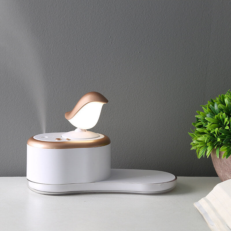 Modern Wireless Rechargeable Humidifier USB LED Night Light Table Lamp