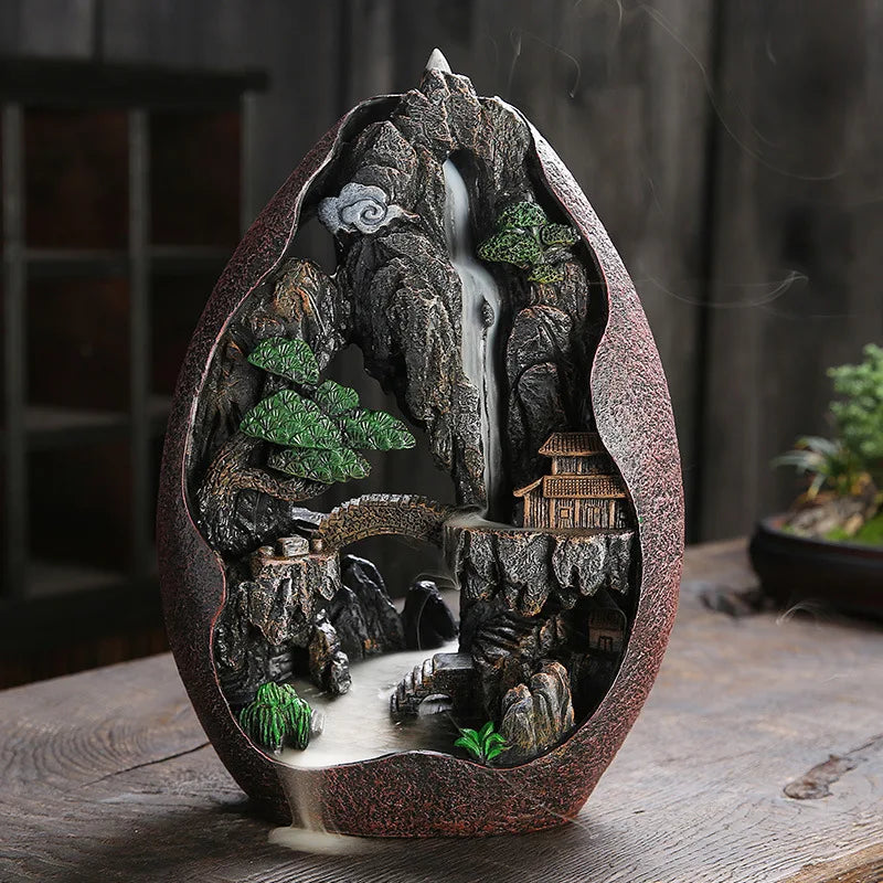 Mountain River Handicraft Smoke Waterfall Backflow Incense Burner