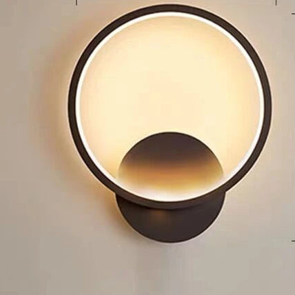 Nordic Double Full Round Solid Color Wall Lamp