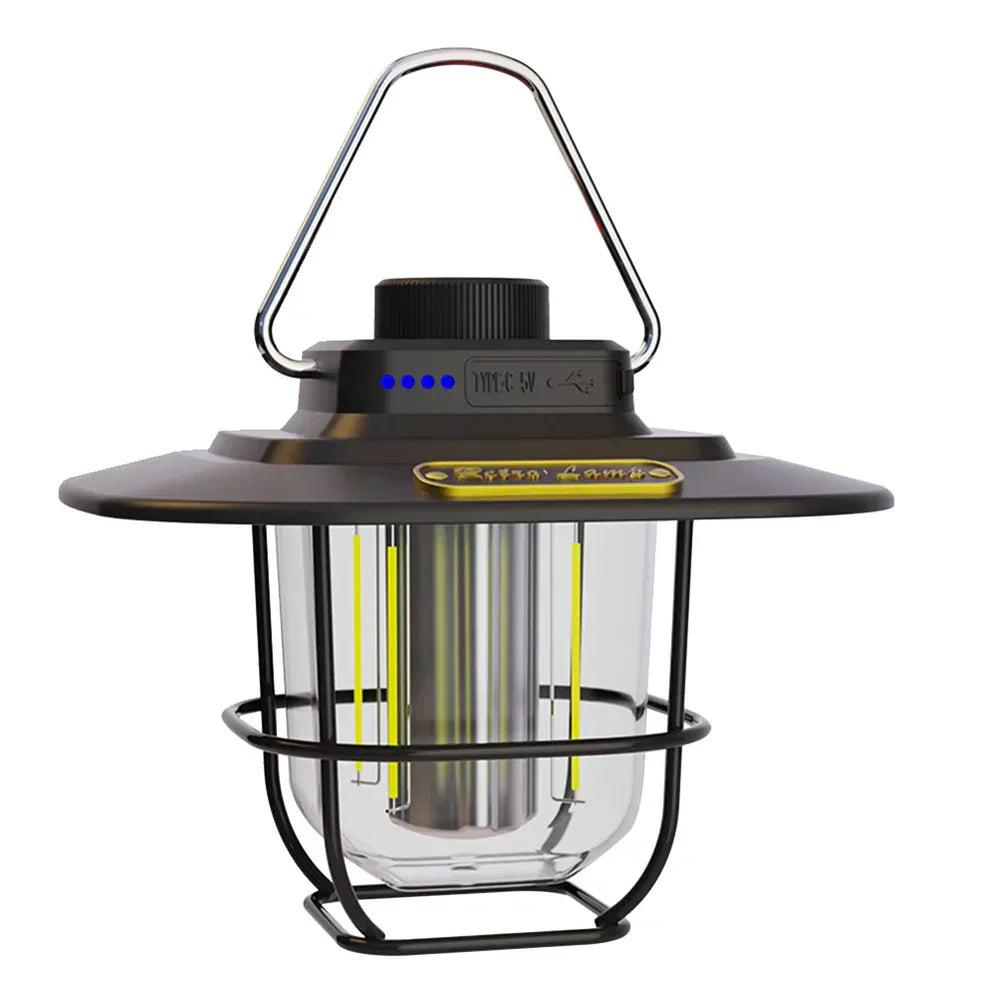 Retro Rechargeable LED Camping Lantern