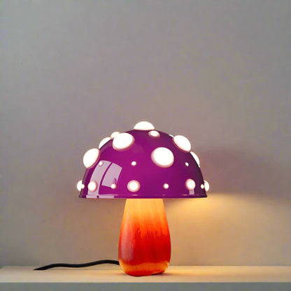 Fly Amanita Mushroom Lamp Grainy Base