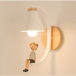 White Whimsical Glow Wall Lamp