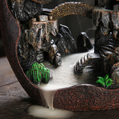 Mountain River Handicraft Smoke Waterfall Backflow Incense Burner