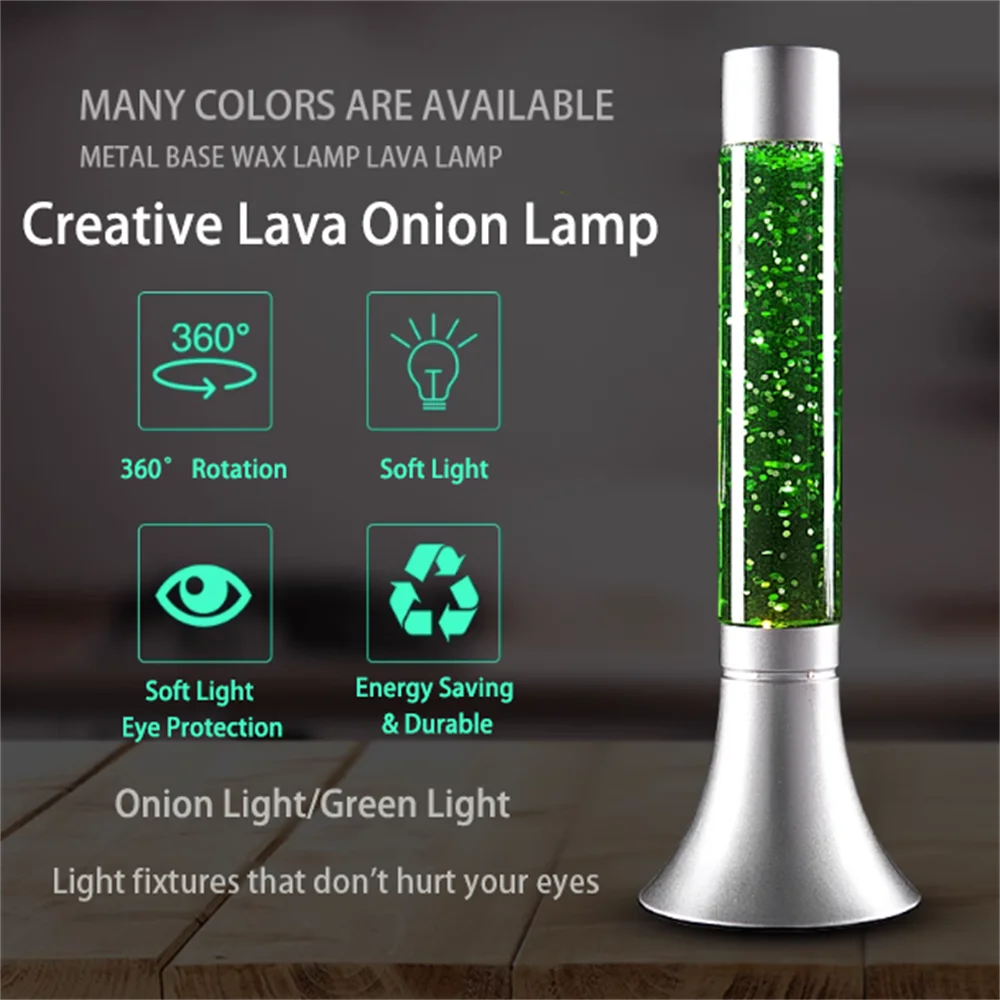 Glitter Lava Lamp, Flash Flow In Liquid Relaxation Night Light, Home Decoration Light, Christmas Gift For Adults And Kids