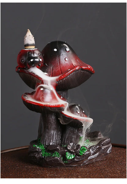 Mushroom Waterfall Backflow Incense Holder