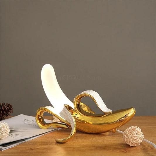 Modern Italy Banaan Night Lights Nordic Living Room Glass Lampshade Bedroom Bedside Lamp Holiday Gifts Lighting Fittings