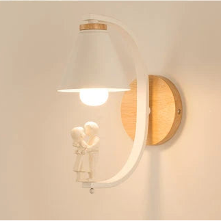 White Whimsical Glow Wall Lamp