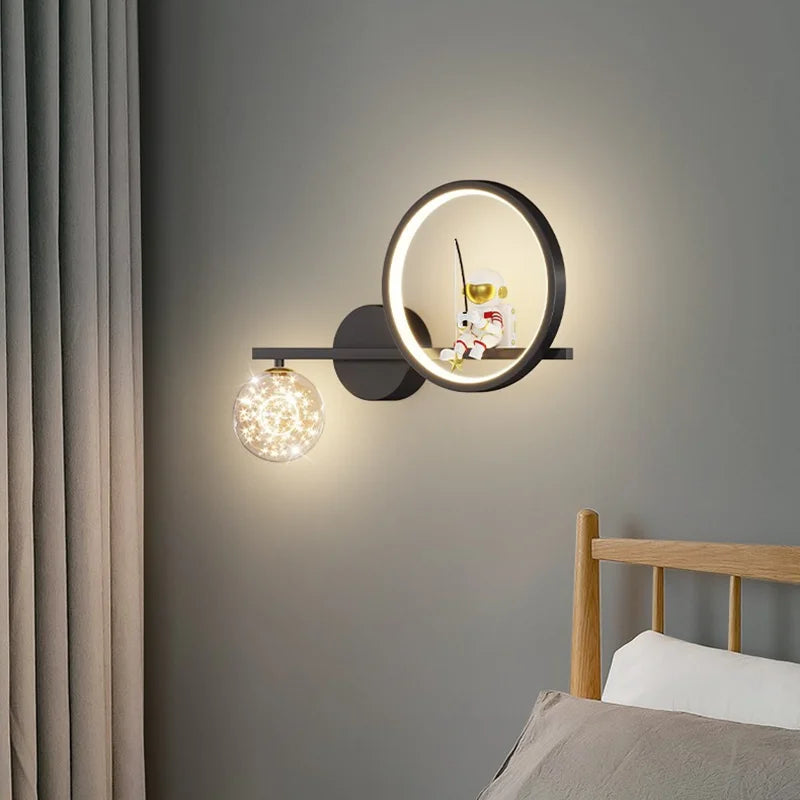 Space Sconce Star Projector Metal Wall Lamp