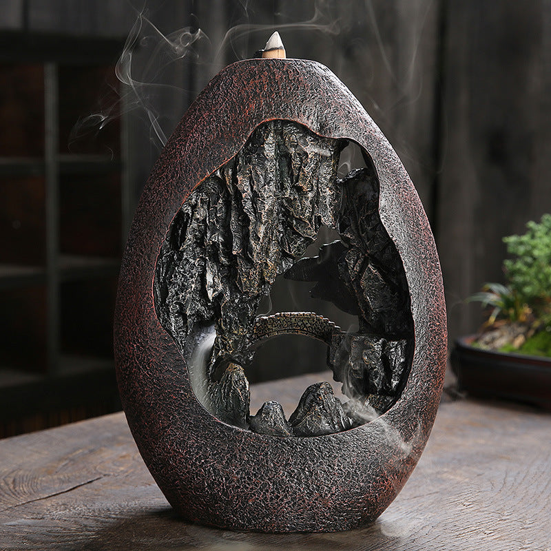 Mountain River Handicraft Smoke Waterfall Backflow Incense Burner