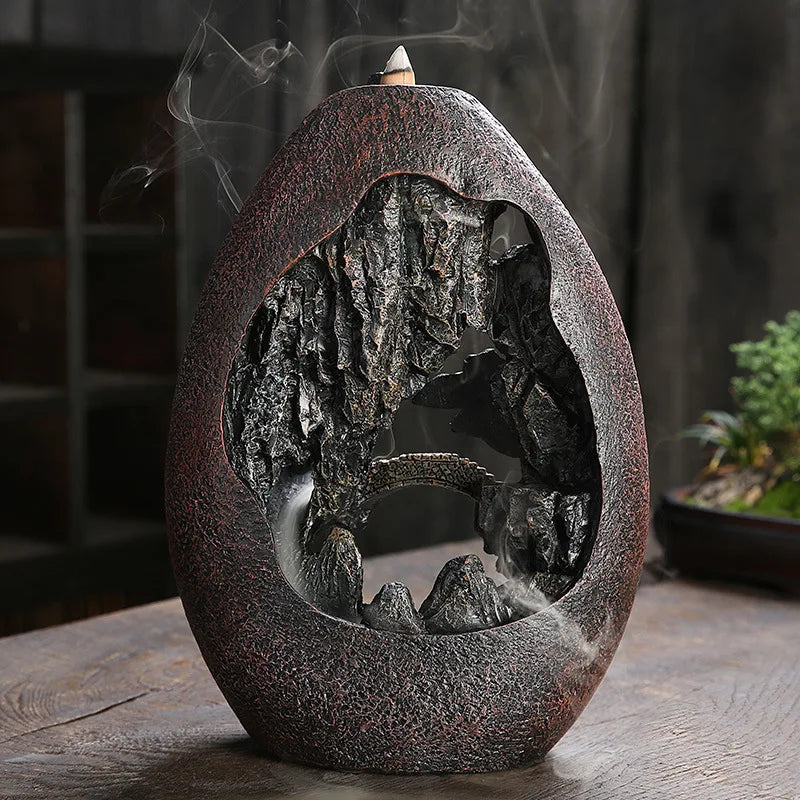 Mountain River Handicraft Smoke Waterfall Backflow Incense Burner