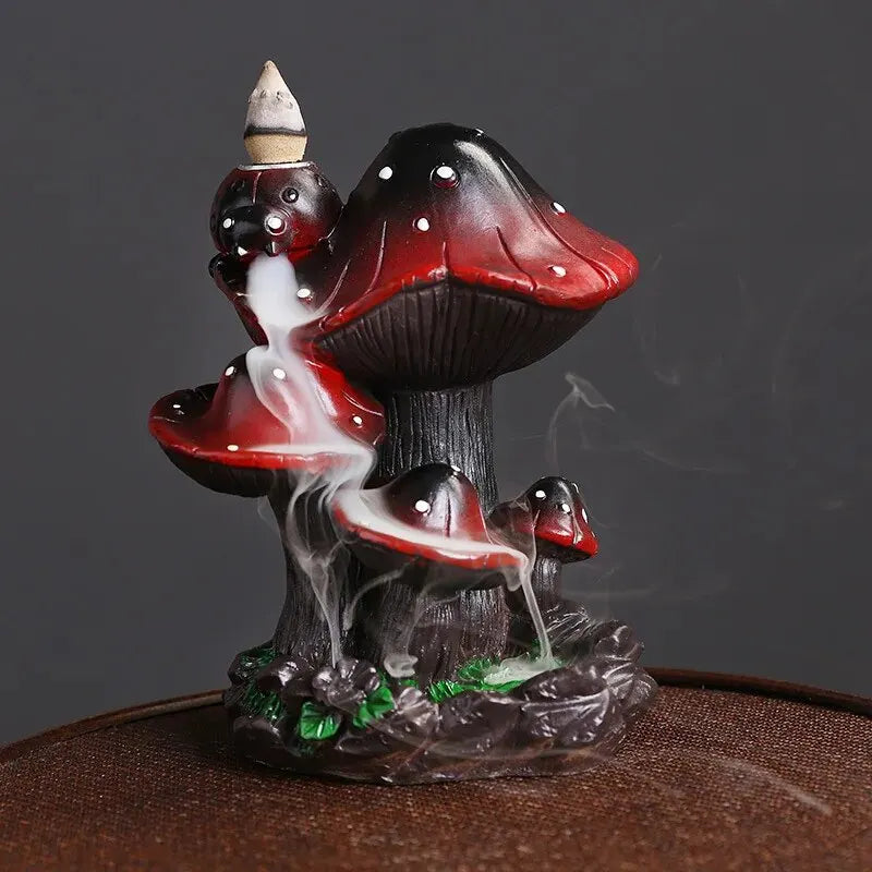 Mushroom Waterfall Backflow Incense Holder