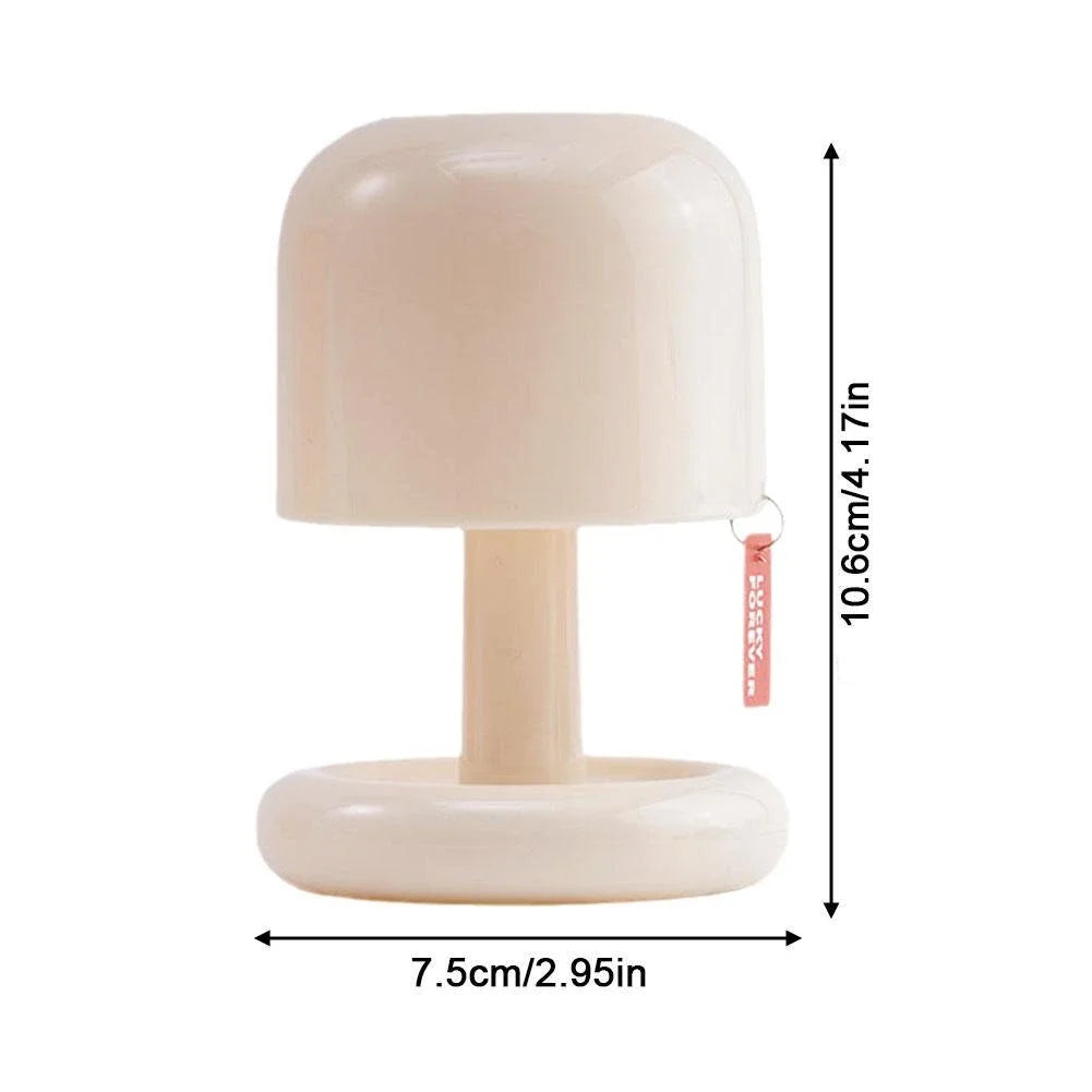 White Mushroom Nordic Table Lamp