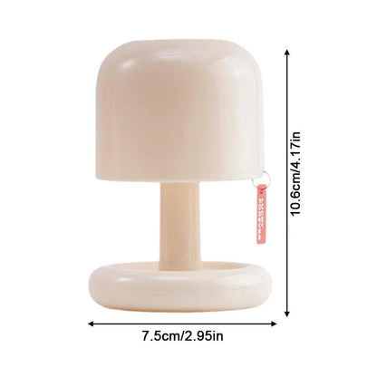 White Mushroom Nordic Table Lamp