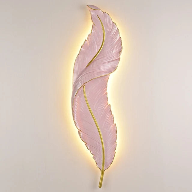 Modern LED Feather Wall Lamps