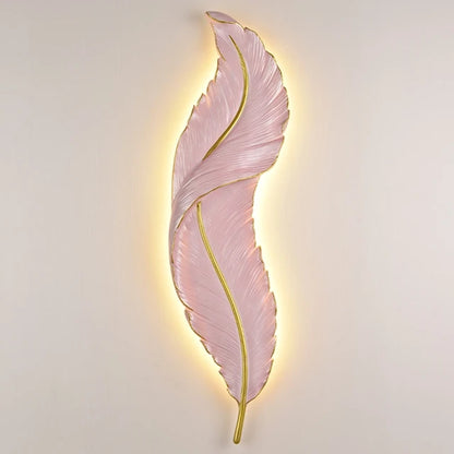 Modern LED Feather Wall Lamps