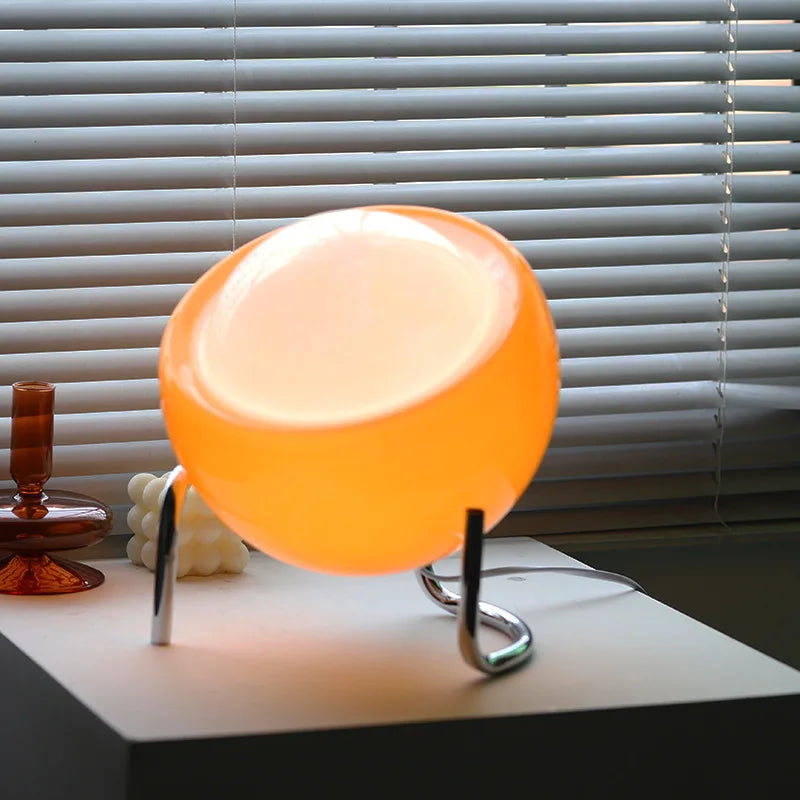 Orange Bauhaus Medieval Indoor Table Lamp