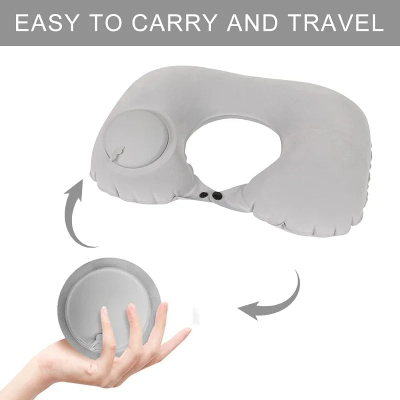 Airplanes Inflatable Super Light Portable Neck Pillow