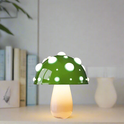 Fly Amanita Mushroom Lamp White Base