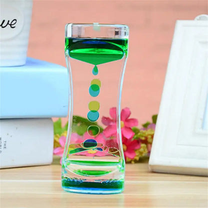 Liquid Motion Timer Bubbler Best Sensory Toy for Relaxation, Liquid Motion Timer Toy Floating Color Mini Lava Lamp Timer