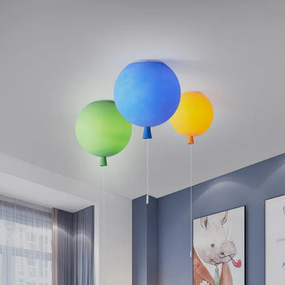 Creative Balloon Ceiling Lamp Children's Room Bedroom Restaurant Hallway Bedside Decoration Led Hanging Lights Color Lighting