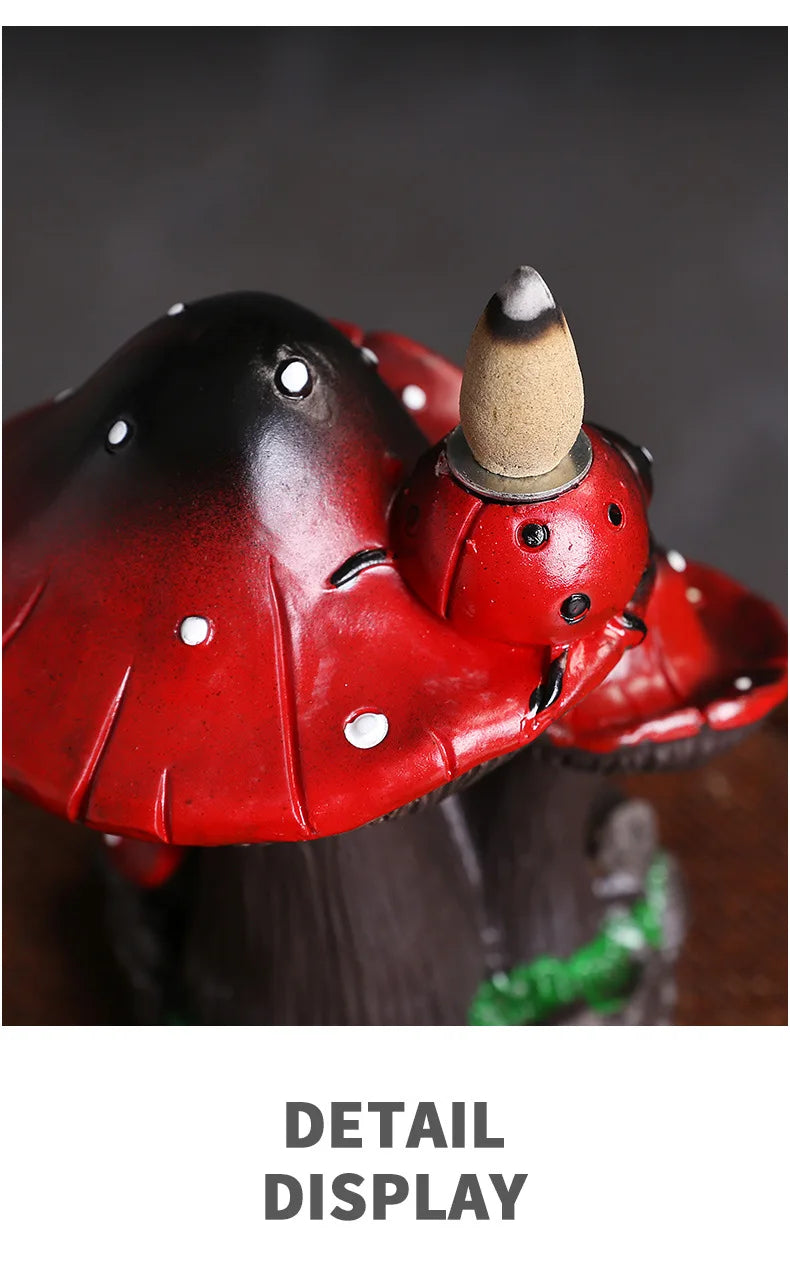 Mushroom Waterfall Backflow Incense Holder