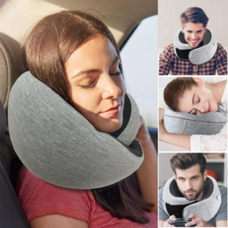 Portable U-Shaped Travel Pillow Neck Cushion