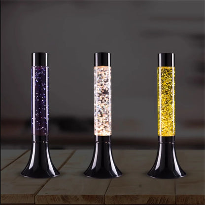 Glitter Lava Lamp, Flash Flow In Liquid Relaxation Night Light, Home Decoration Light, Christmas Gift For Adults And Kids