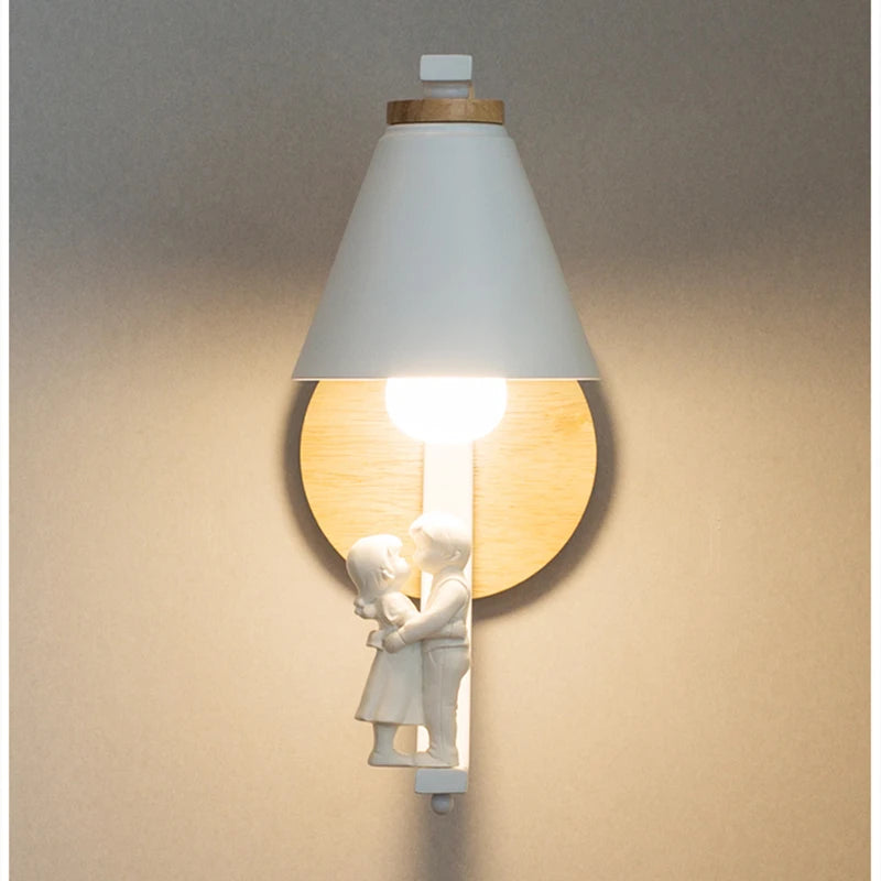 White Whimsical Glow Wall Lamp