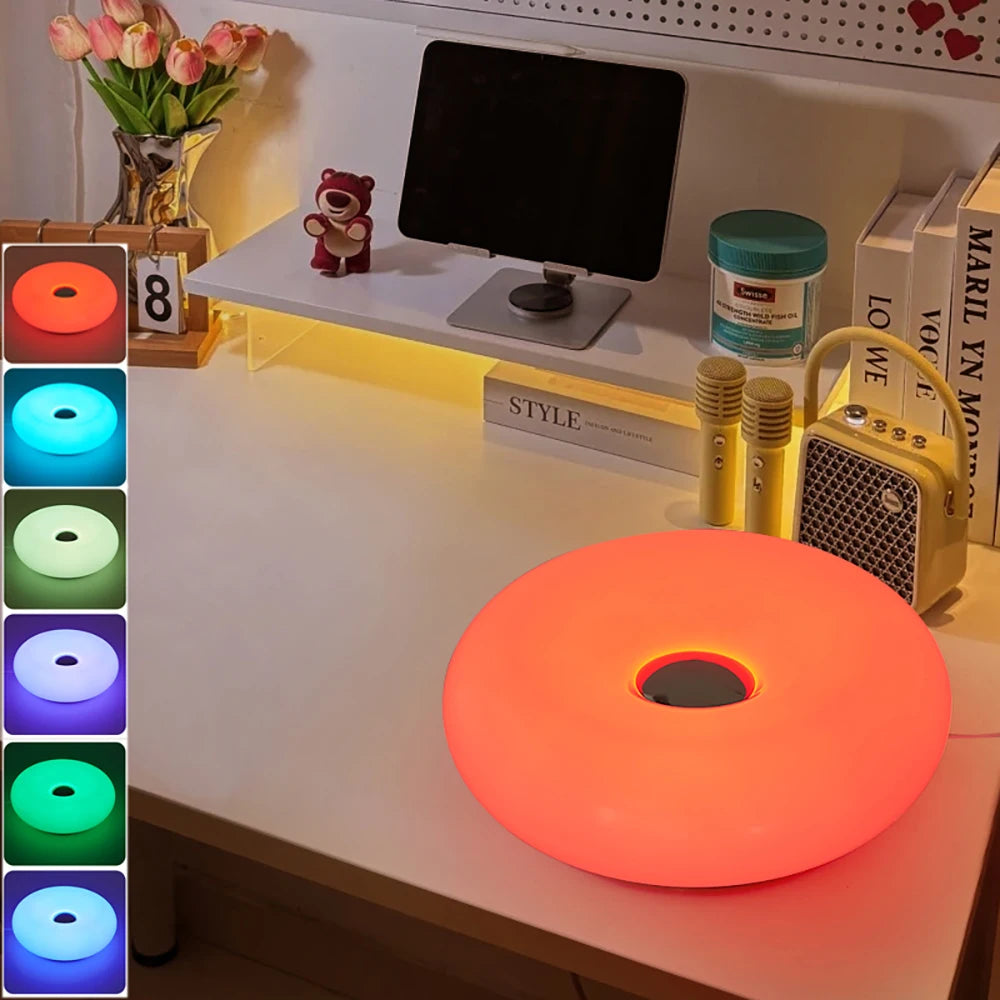 Modern Colorful Donut Table Lamp