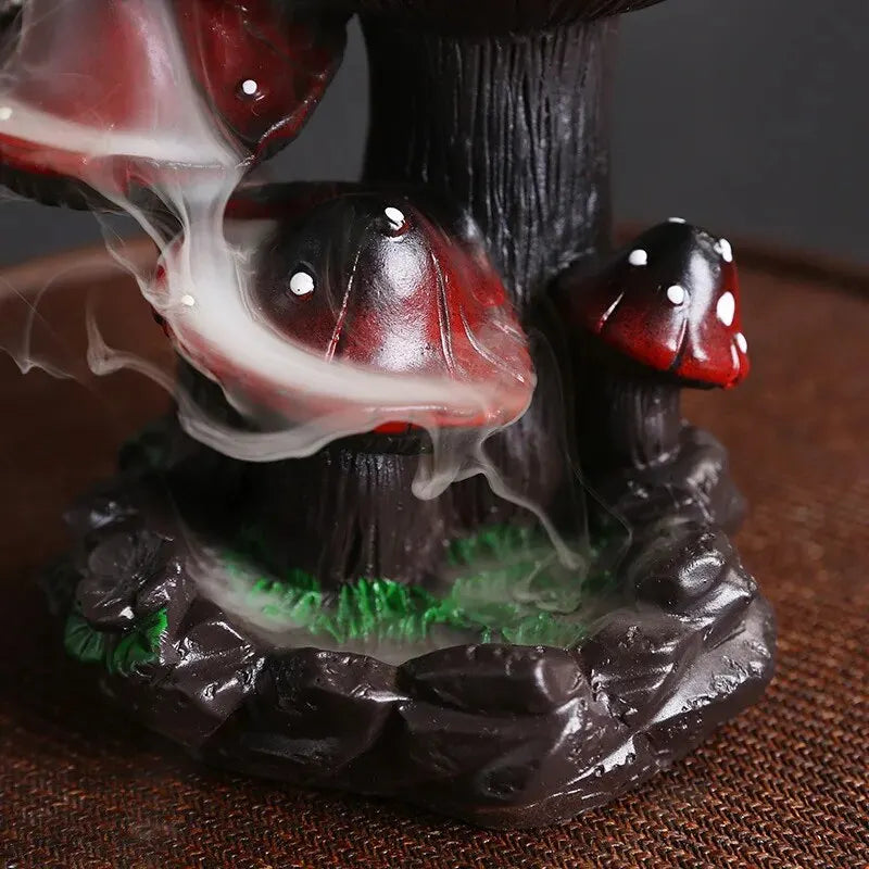 Mushroom Waterfall Backflow Incense Holder