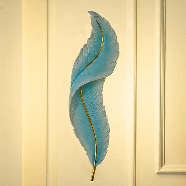 Modern LED Feather Wall Lamps