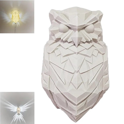 Wall Lamp Owl Eagle Shape Projector Modern Creative Atmosphere Sconce Light 3d Print Body Animal Lighting Lustre Halloween Xmas