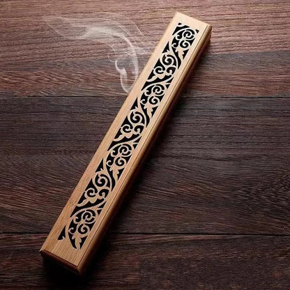 Natural Bamboo Incense Burner With Laying Plate