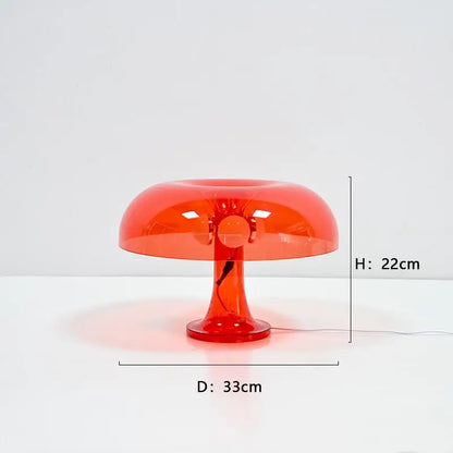 Luxury Transparent Mushroom Table Lamp