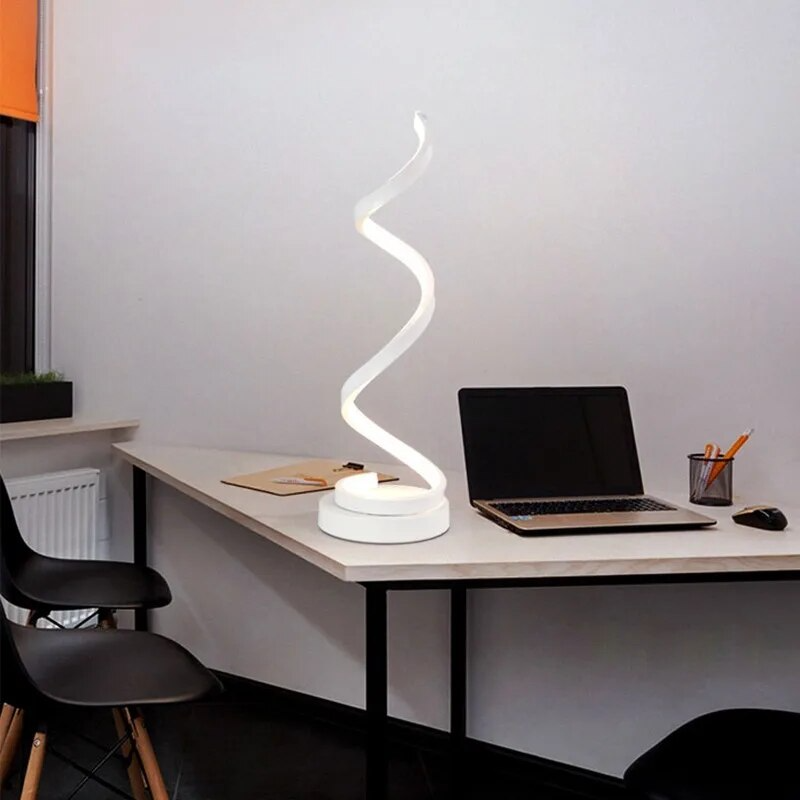 Modern Spiral Led Table Lamp