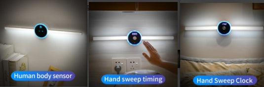 Smart Cabinet Light with Clock and Timer