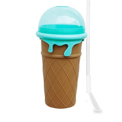 500ml Large Slushy Cup for Quick-Frozen Smoothies and Ice Cream