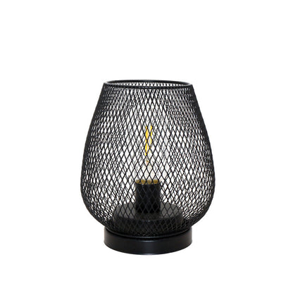 Retro Iron Art Hollow Birdcage Table Lamp