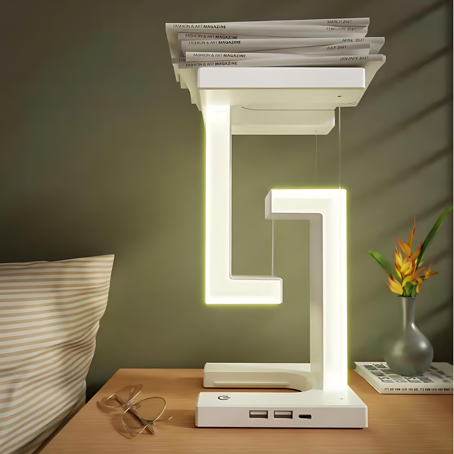 Floating Balance Lamp with Wireless Charging