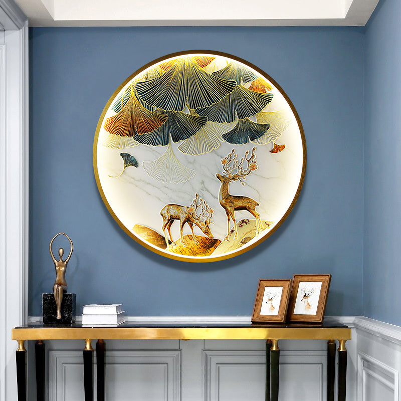 Dawn Entryway Decorative Painting Wall Landscape Mural Lamp