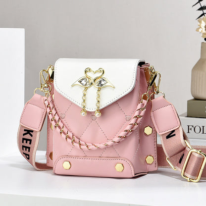 Pearl Chain Crossbody Shoulder Bag