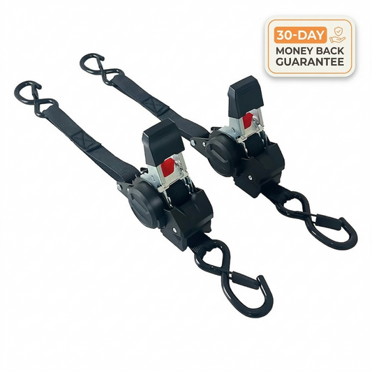 10' ProSecure Retractable Ratchet Straps (2 Packs)