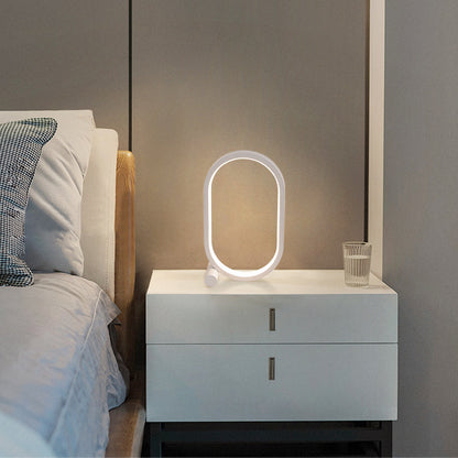 Oval LED Touch Control Dimmable Bedside Lamp