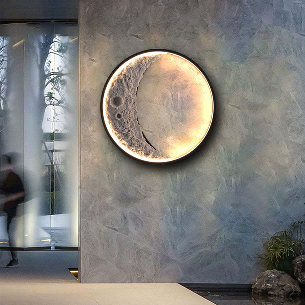 Modern Moon Background Decorative Wall Lamp